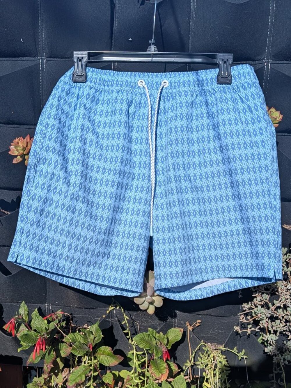 New With Tags! Bonobos Mens Swim Shorts - Light Blue, Small, 7" Inseam